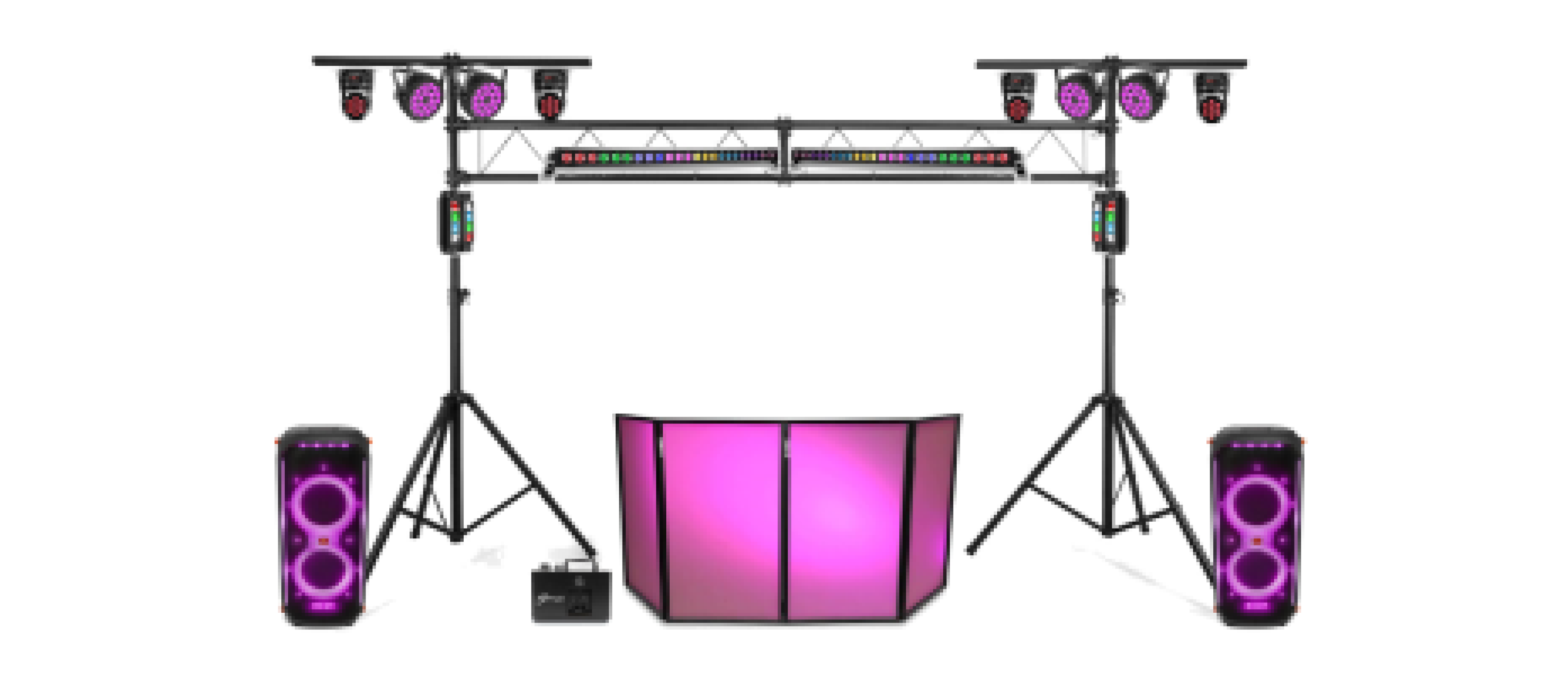 Location jeu de lumière avec enceinte sono, projecteur lumière pour soirée – Animateur DJ anniversaire